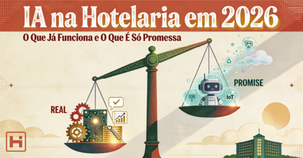 IA na Hotelaria em 2026: O Que Já Funciona e O Que É Só Promessa
